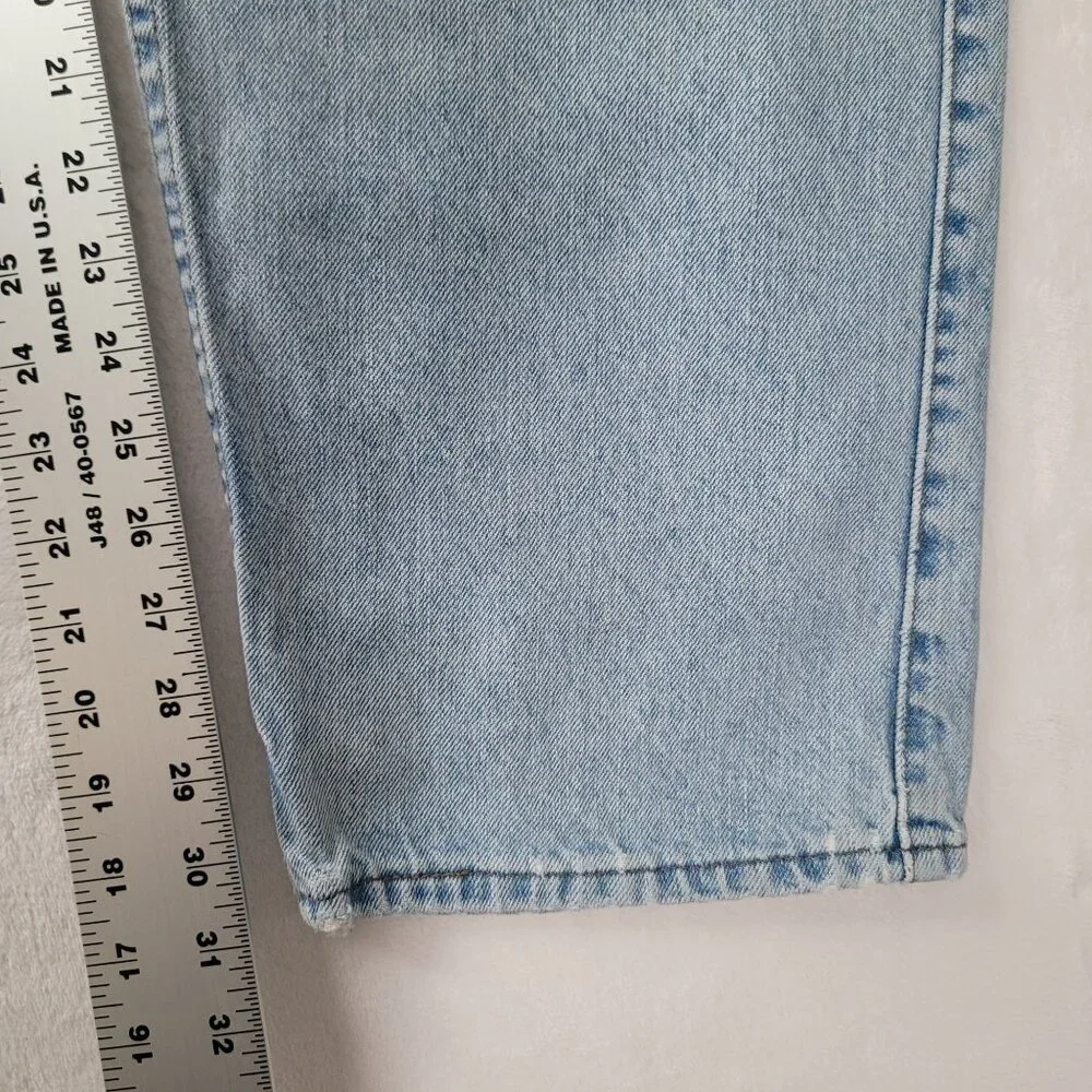 VTG 90's Levi's Silver Tab Men's Loose Fit Light Blue Denim Jeans Size 38x32 USA - Picture 9 of 12